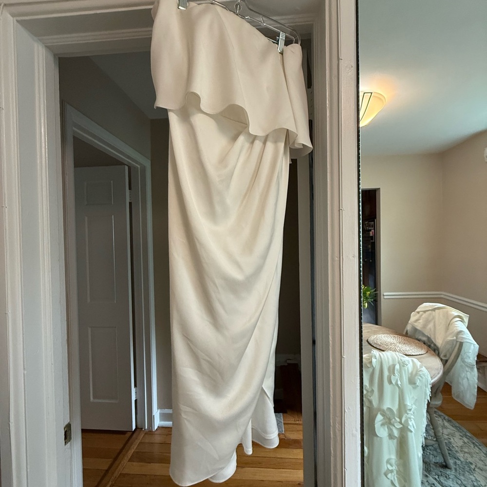 BHLDN Cream Midi Dress